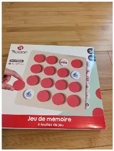Image de Jeu De Mémoire 6 Feuilles De Jeu