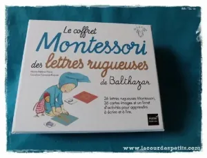 Image de Le Coffret Montessori Des Lettres Rugueuses De Balthazar
