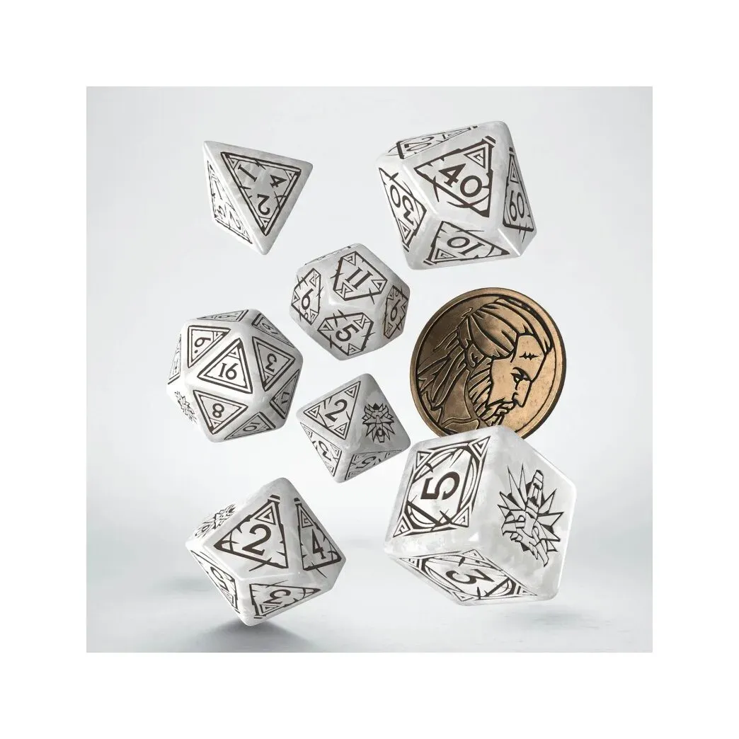 Image de The Witcher Dice Set - Geralt - The White Wolf