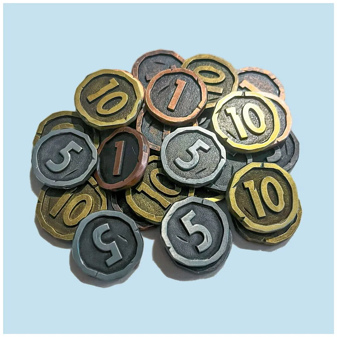 Townsfolk Tussle - Metal Coins