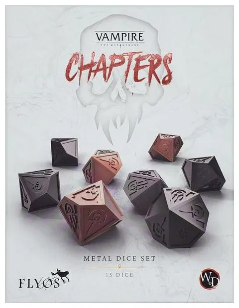 Vampire The Masquerade - Chapters - Metal Dice Set