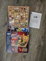 Boîte de 2 En 1 Jeu De L'oie Et Des Petits Chevaux En Bois